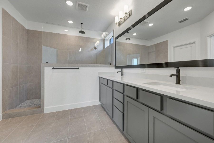 Furnished interior view inside a new home in Pomona - Grove Row Collection, Manvel (Image 8).