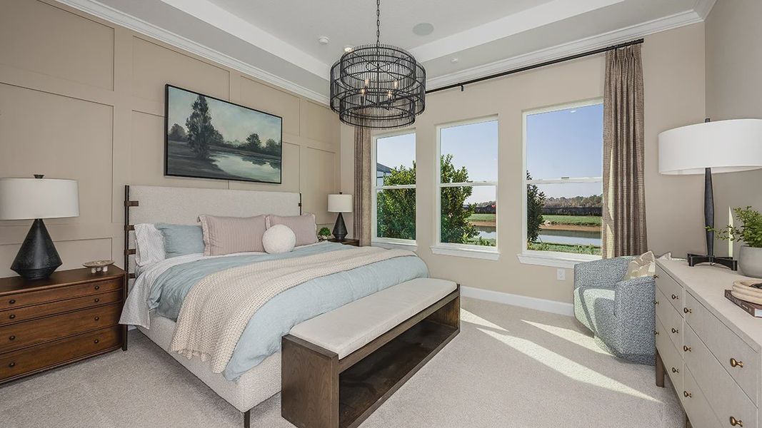 Representative furnished interior of a home built from the Cascata by Taylor Morrison in Skye Ranch Community Group Page, Sarasota (Image 18).