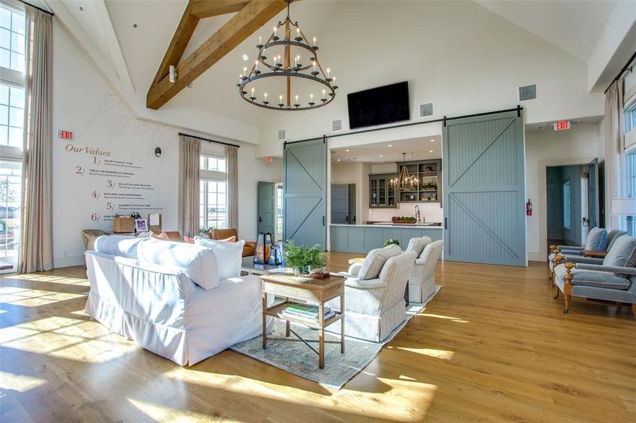 Furnished interior view inside a new home in Sandbrock Ranch: 50ft. lots, Aubrey (Image 7).