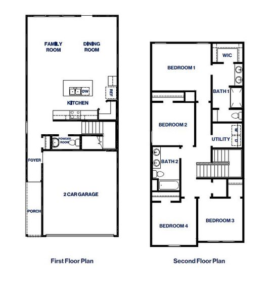 2D floor plan layout for the V22J by D.R. Horton in Bridges on Lake Houston Villas, Humble, TX (Image 4). 2D floor plan layout for the V22J by D.R. Horton in Bridges on Lake Houston Villas, Humble, TX (Image 4).