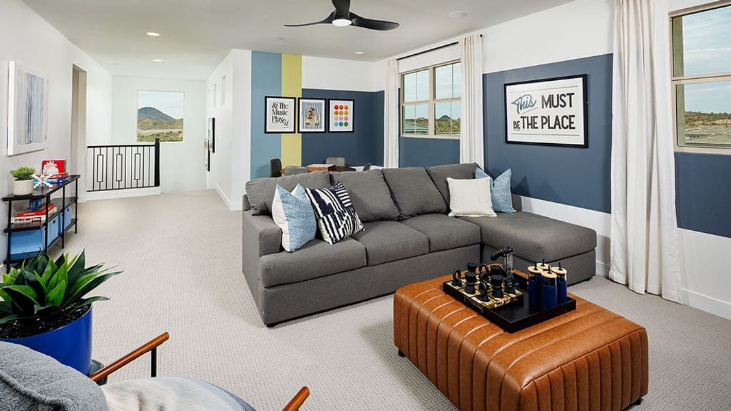 Representative furnished interior of a home built from the Victory by Taylor Morrison in Saddleback, Peoria (Image 11).