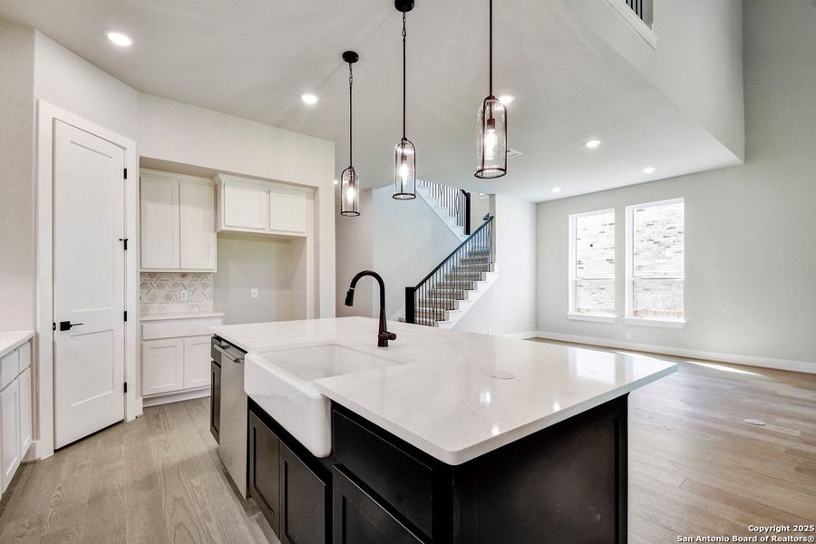 Furnished interior view inside a new home in Weston Oaks, San Antonio (Image 6).