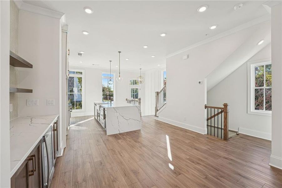 Spacious, unfurnished interior of a new home in Towns on Thompson, Alpharetta (Image 22).