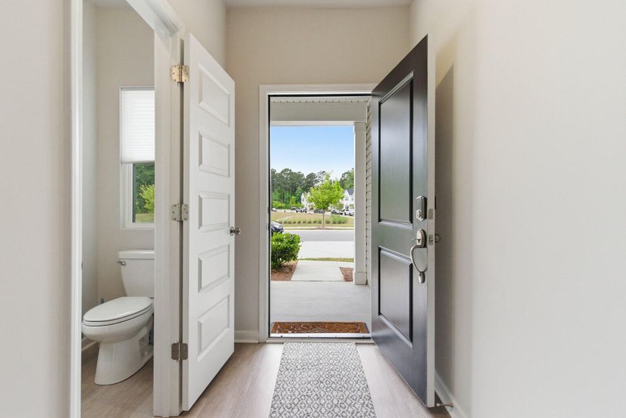 Furnished interior view inside a new home in , Charleston (Image 10).