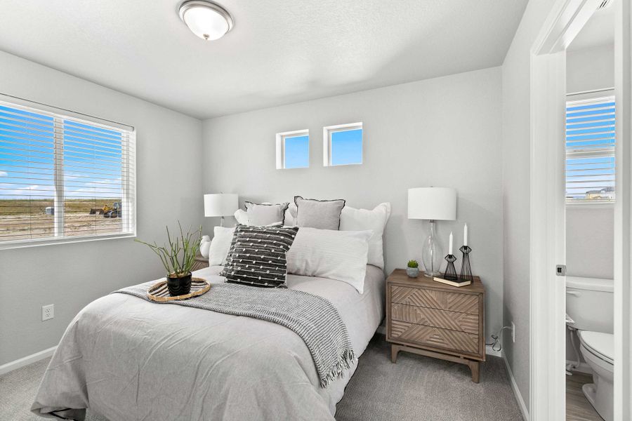 Furnished interior view inside a new home in Banning Lewis Ranch, Colorado Springs (Image 8).