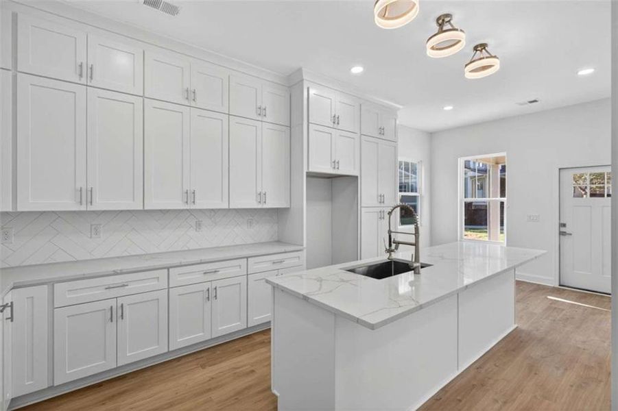 Furnished interior view inside a new home in , Douglasville (Image 9).