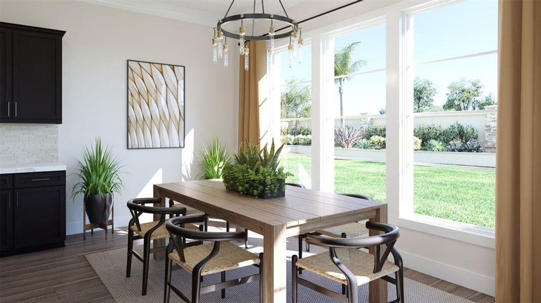Furnished interior view inside a new home in North Square at Uptown, Celina (Image 5).