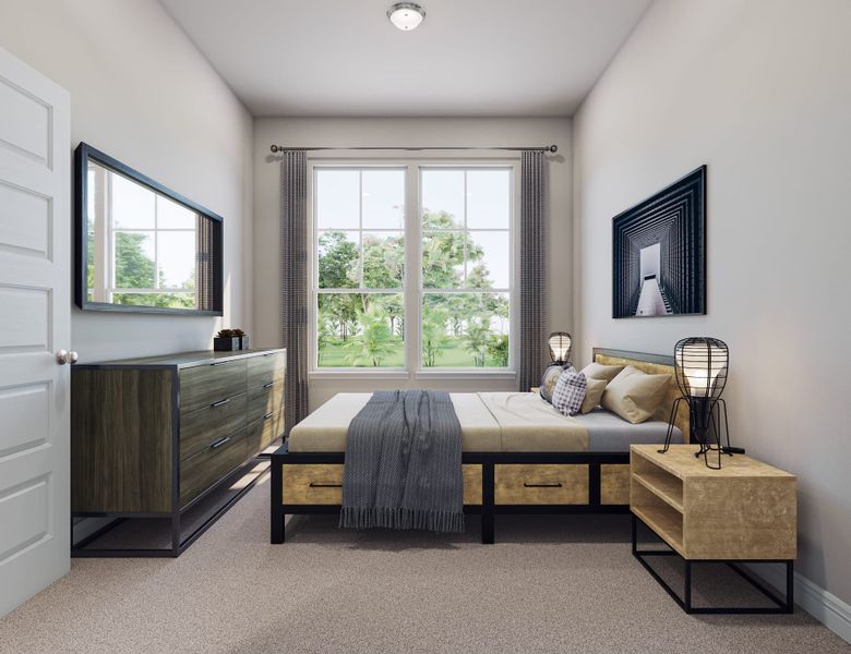 Representative furnished interior of a home built from the Bluebird by Tri Pointe Homes in Oakhill Reserve, Tomball (Image 16).