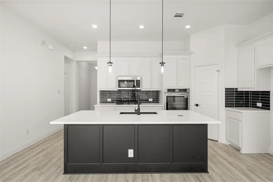 Furnished interior view inside a new home in Westside Preserve - 60ft. lots, Midlothian (Image 4).