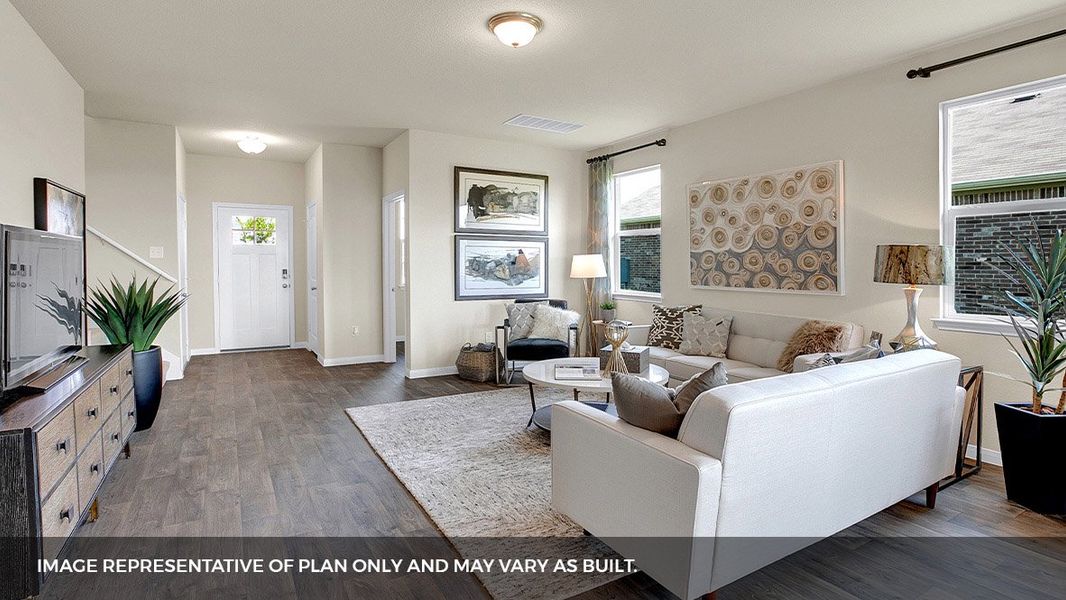 Furnished interior view inside a new home in Southgrove, Kyle (Image 23).