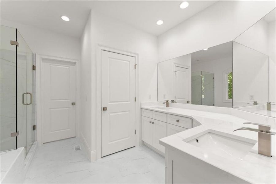 Furnished interior view inside a new home in , Cleveland (Image 11).