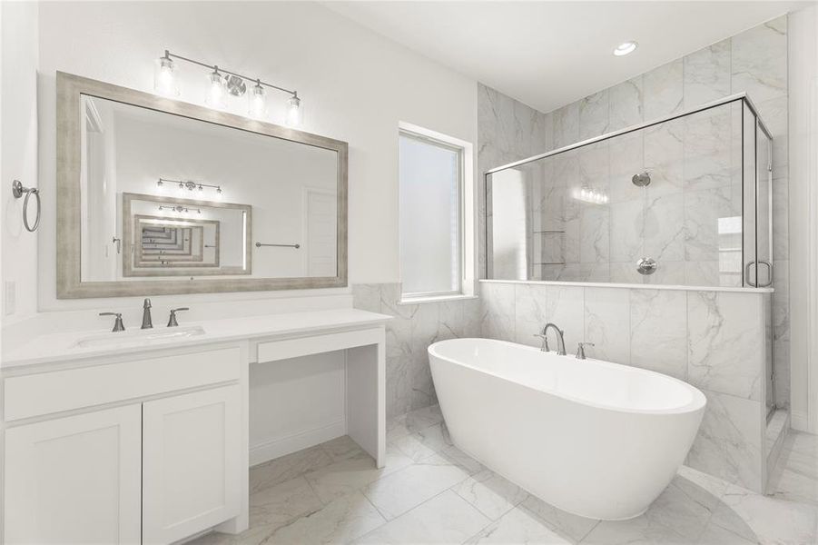 Furnished interior in a model home at Gideon Grove, Phase 2 in Rockwall (Image 15).