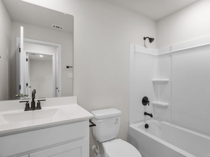 Furnished interior view inside a new home in Royal Crest, San Antonio (Image 13). Furnished interior view inside a new home in Royal Crest, San Antonio (Image 13).