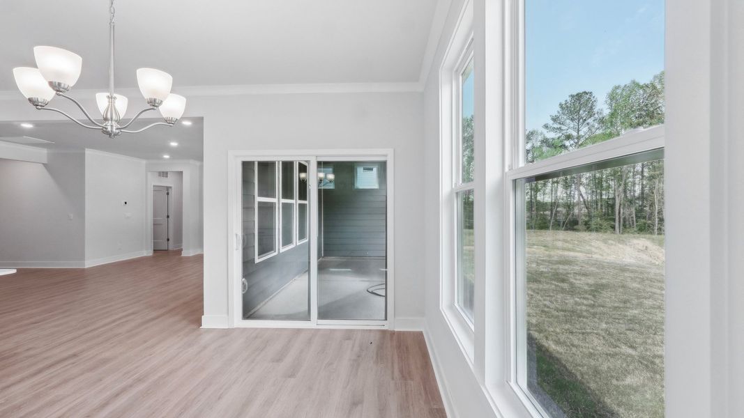Representative furnished interior of a home built from the Hickory by D.R. Horton in Westport, York (Image 8).