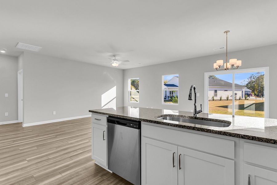 Furnished interior view inside a new home in Fairway Woods at Wyboo, Manning (Image 10).