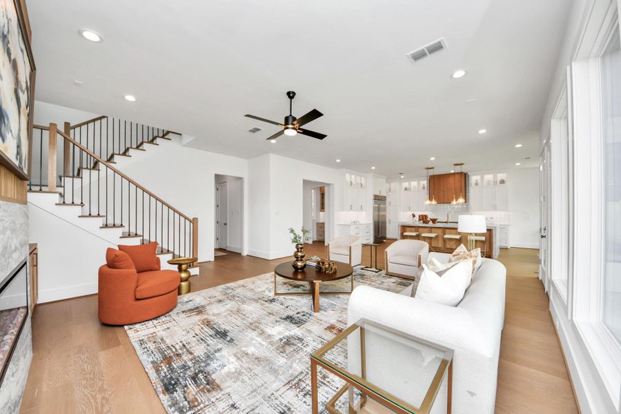 Furnished interior view inside a new home in , Houston (Image 14).