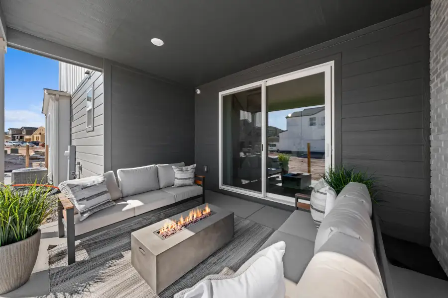 Exterior details and patio area of a home in Trumark Homes at Sterling Ranch, Littleton (Image 3). Exterior details and patio area of a home in Trumark Homes at Sterling Ranch, Littleton (Image 3).