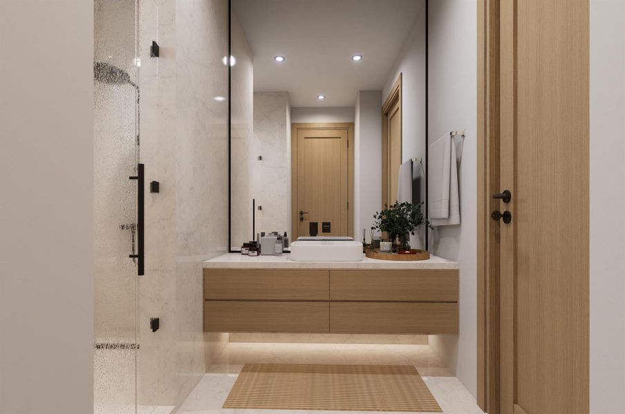 Furnished interior view inside a new home in , West Palm Beach (Image 30).