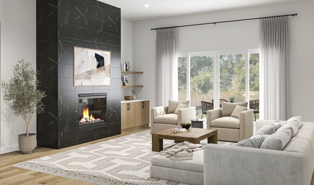 Furnished interior view inside a new home in , Houston (Image 4). Furnished interior view inside a new home in , Houston (Image 4).