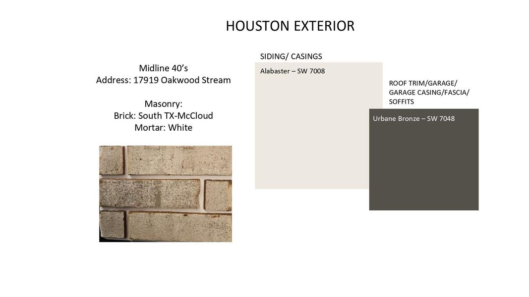 Sample of building materials used in homes in Midline, Webster (Image 5).