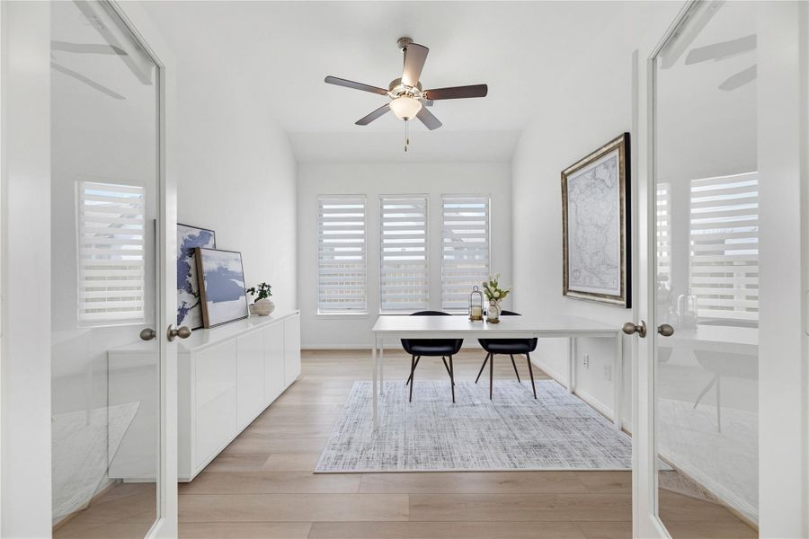 Furnished interior view inside a new home in , Cypress (Image 13).