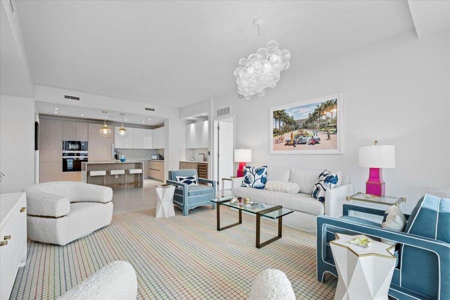 Furnished interior view inside a new home in , West Palm Beach (Image 54).