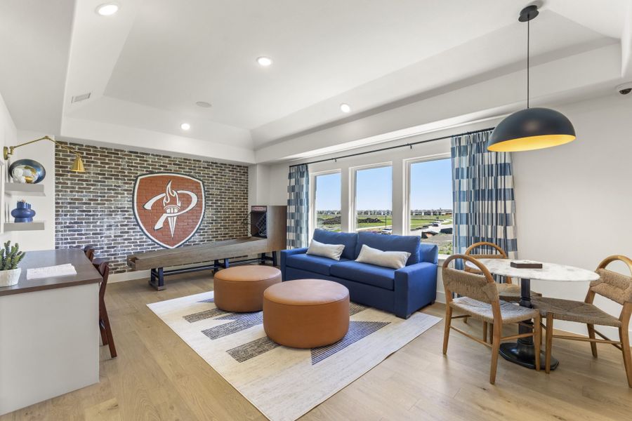 Representative furnished interior of a home built from the 6051 by Tradition Homes in StarView, Prosper (Image 43).