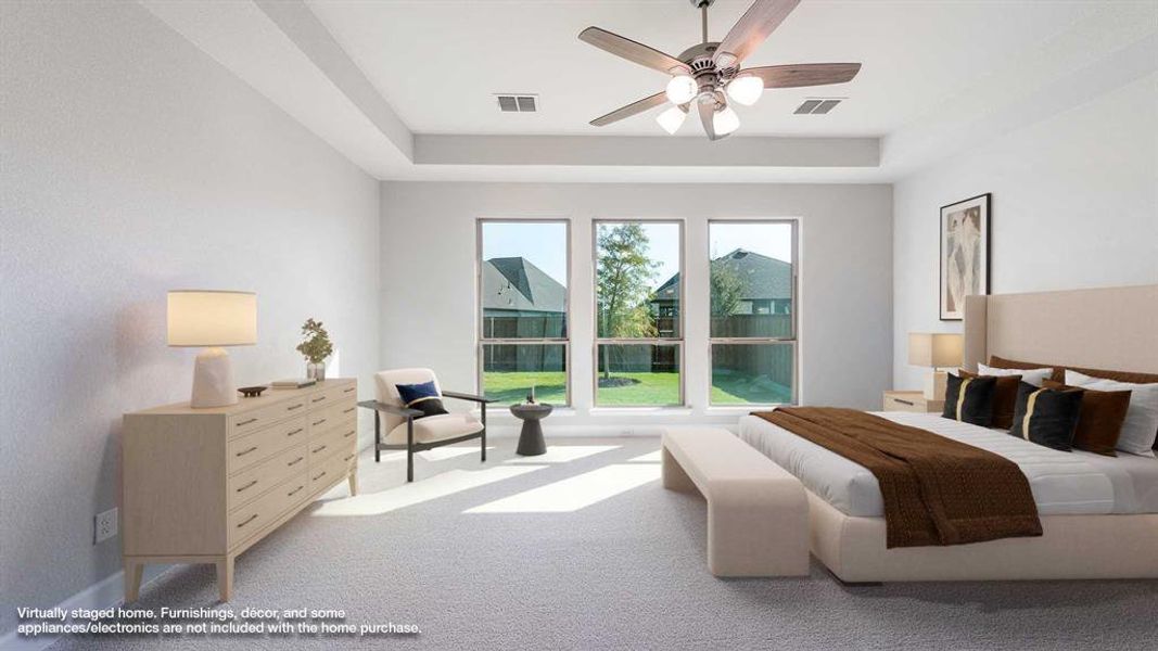 Furnished interior view inside a new home in Trinity Falls 50', McKinney (Image 12).