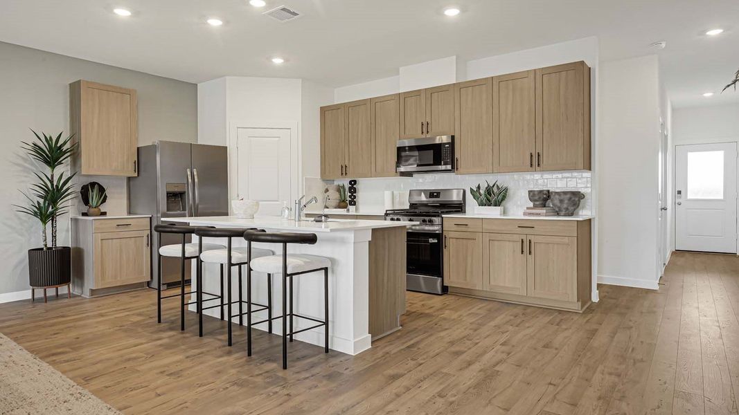 Furnished interior view inside a new home in Villarosa at Tamarron, Katy (Image 8).