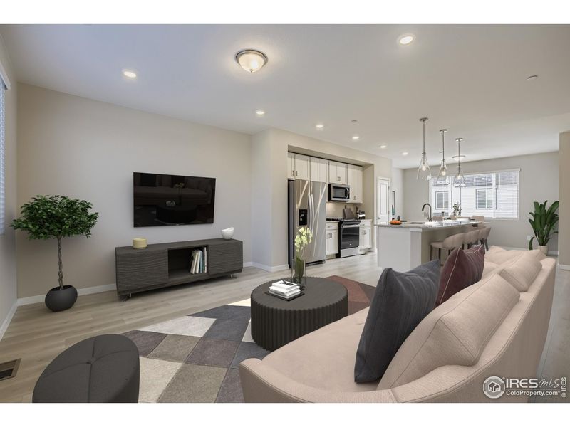 Furnished interior view inside a new home in Waterfield, Fort Collins (Image 6).
