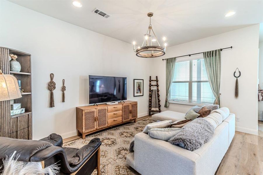 Furnished interior view inside a new home in , Aledo (Image 6). Furnished interior view inside a new home in , Aledo (Image 6).