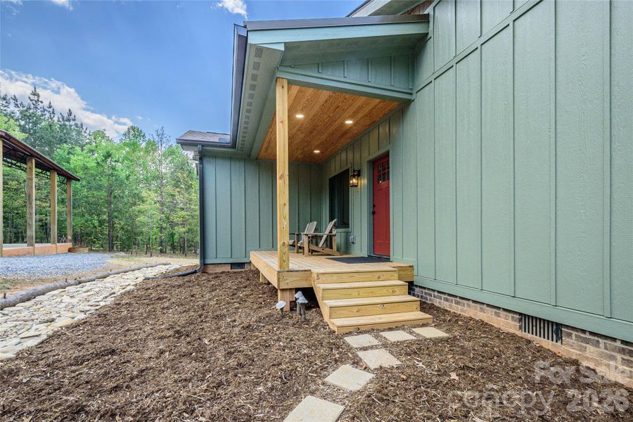 Exterior details and patio area of a home in , Rutherfordton (Image 24).