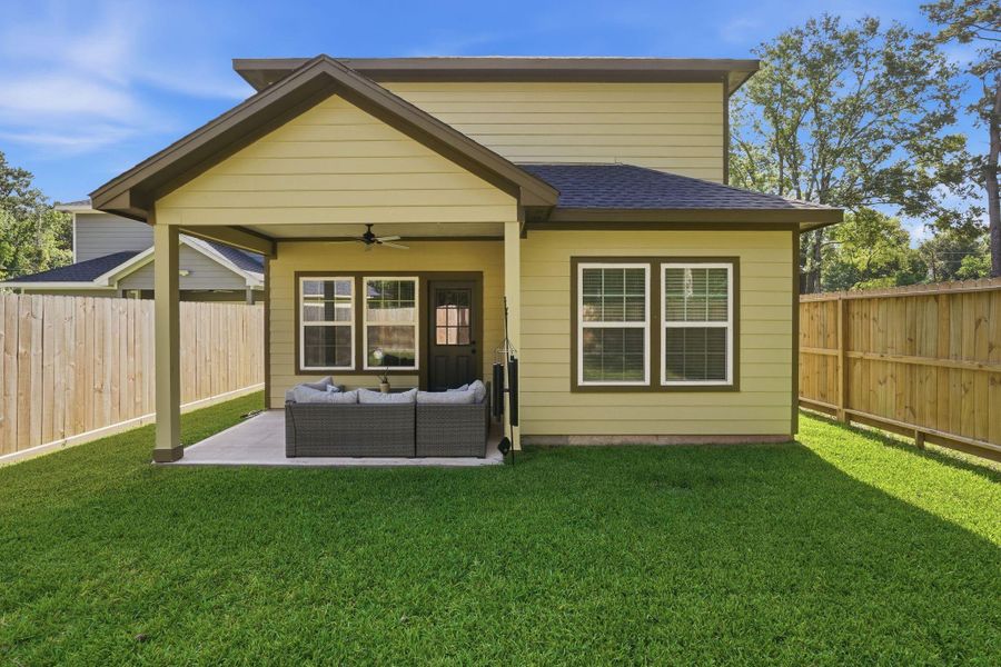 Exterior details and patio area of a home in , Conroe (Image 23). Exterior details and patio area of a home in , Conroe (Image 23).
