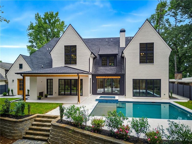 Exterior details and patio area of a home in , Atlanta (Image 50).