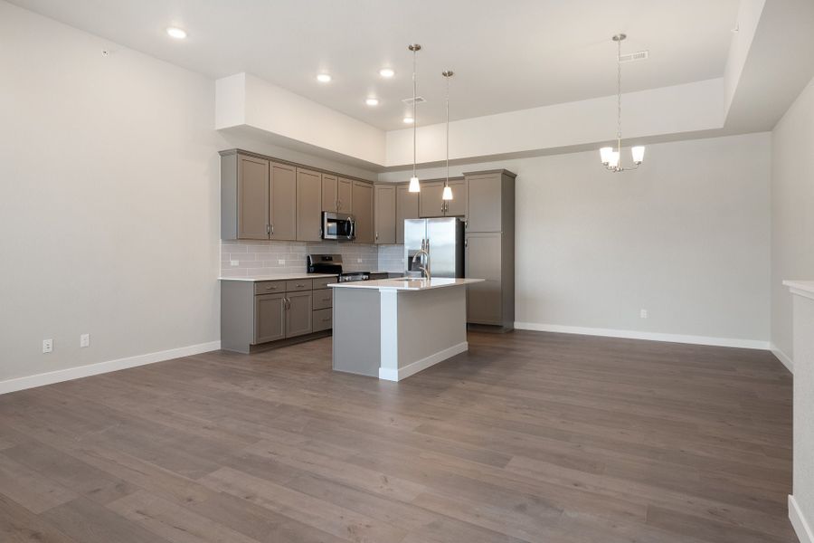 Furnished interior view inside a new home in The Lakes at Centerra, Loveland (Image 9).