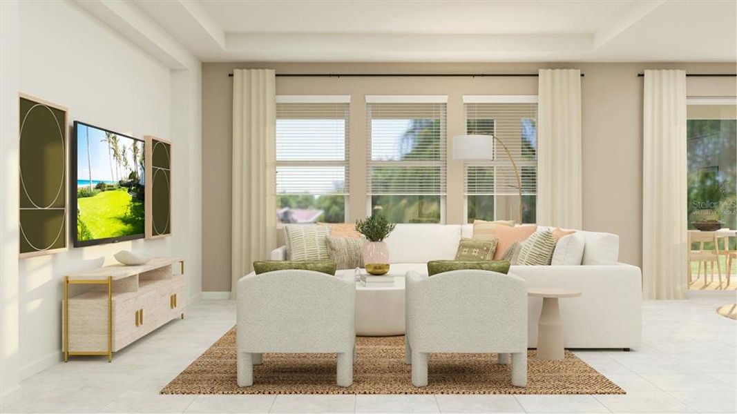 Furnished interior view inside a new home in Meadow Pointe, Groveland (Image 10).