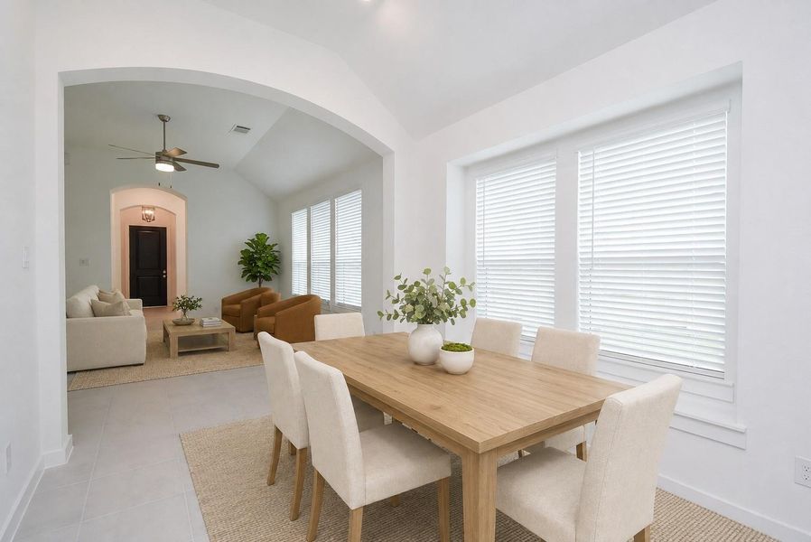 What a marvelous streamlined view from living area, straight down to the front entrance. Virtually staged. What a marvelous streamlined view from living area, straight down to the front entrance. Virtually staged.