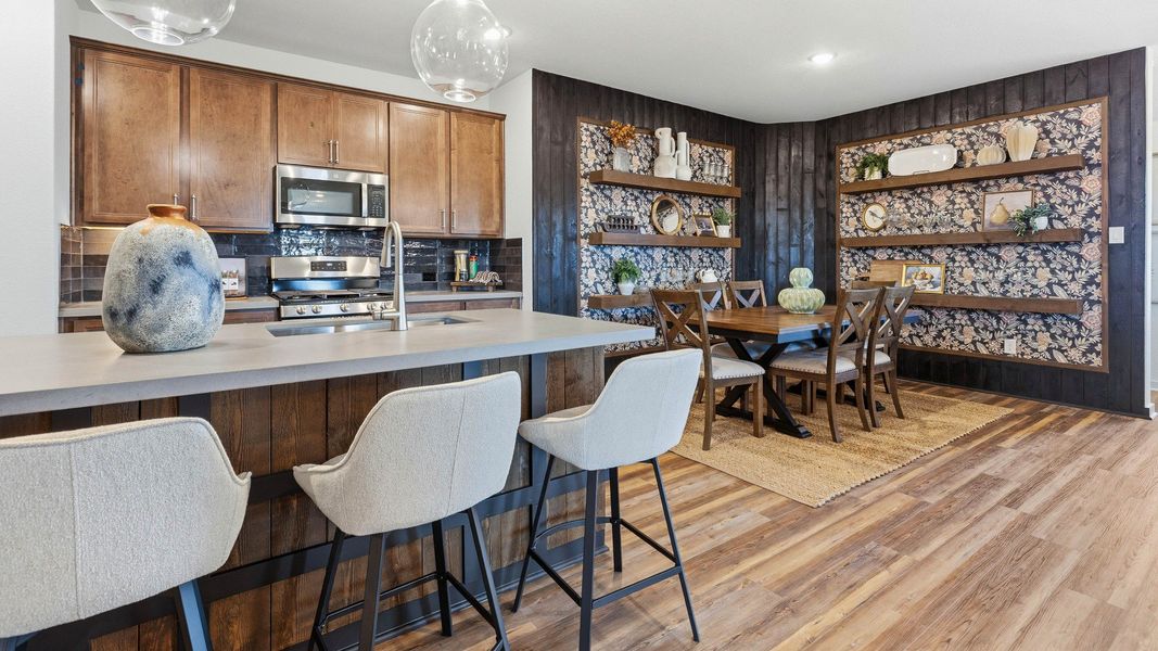 Model home photos of similar floorplans, not pictures of actual home.