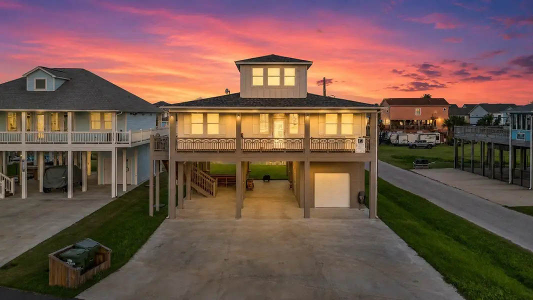 Exterior details and patio area of a home in , Crystal Beach (Image 2). Exterior details and patio area of a home in , Crystal Beach (Image 2).