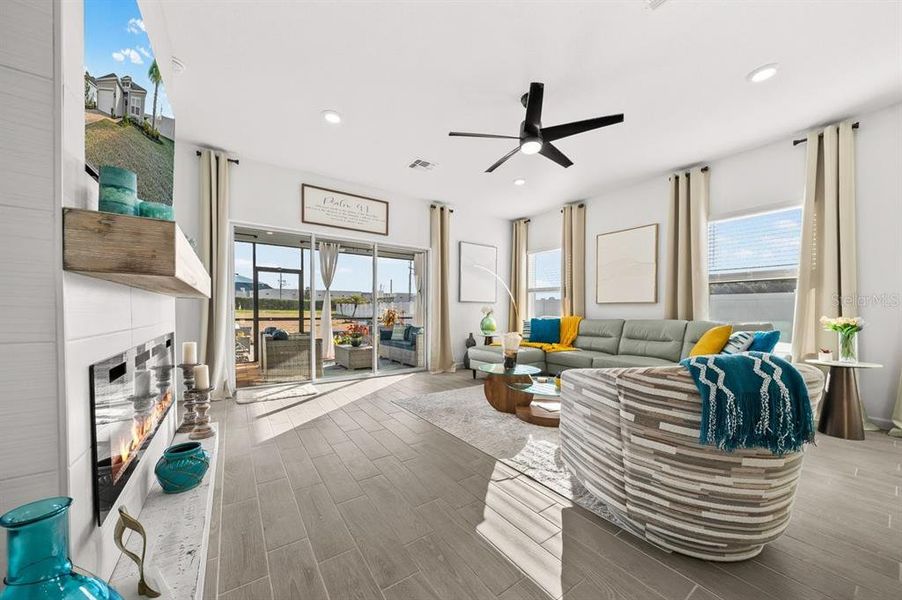 Furnished interior view inside a new home in , Ocala (Image 17).