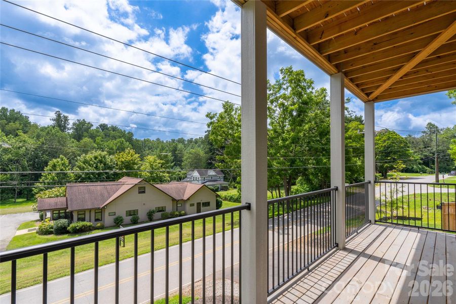 Exterior details and patio area of a home in , Asheville (Image 22).