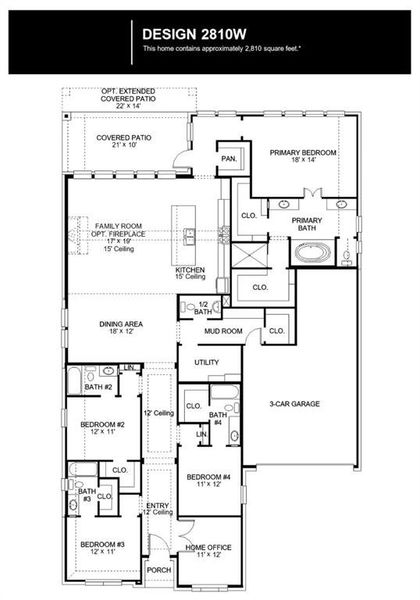 2D floor plan layout of this home in Terraces, Rockwall, TX (Image 2). 2D floor plan layout of this home in Terraces, Rockwall, TX (Image 2).