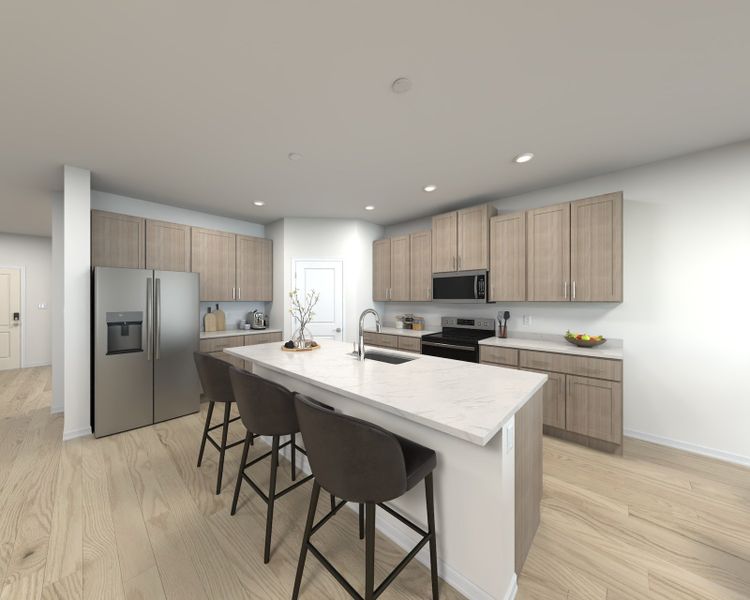 Kitchen in the Valentia floorplan