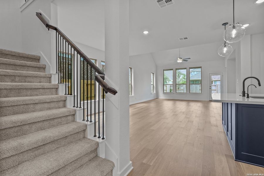 Spacious, unfurnished interior of a new home in Stillwater Ranch, San Antonio (Image 22). Spacious, unfurnished interior of a new home in Stillwater Ranch, San Antonio (Image 22).