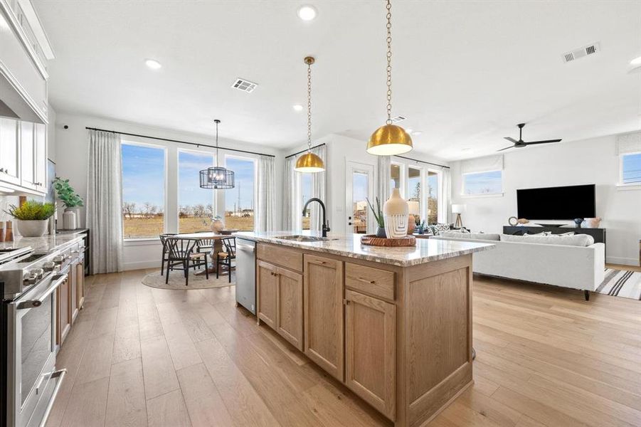 Furnished interior view inside a new home in North Square at Uptown, Celina (Image 13).