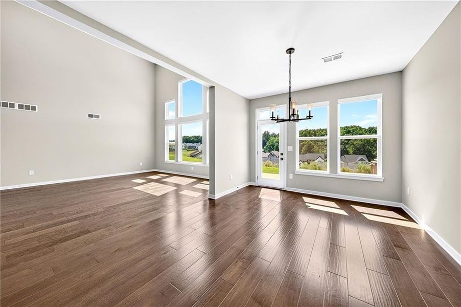 Spacious, unfurnished interior of a new home in The Reserve At Liberty Park, Braselton (Image 21).