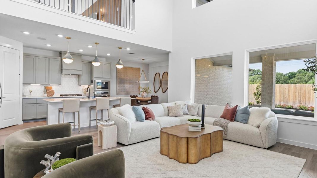 Representative furnished interior of a home built from the Chloe by D.R. Horton in Davis Harbor, League City (Image 9).