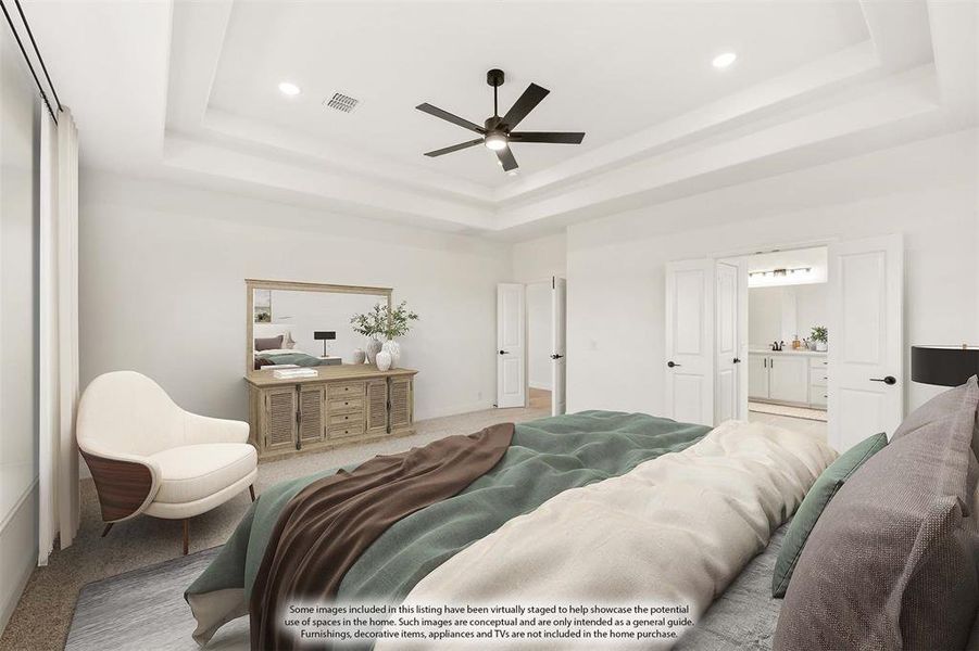 Furnished interior view inside a new home in Glenwood Meadows, Argyle (Image 18).