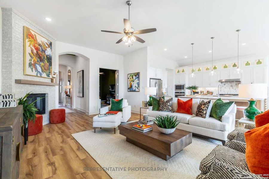 Furnished interior view inside a new home in Mont Blanc, Schertz (Image 7). Furnished interior view inside a new home in Mont Blanc, Schertz (Image 7).