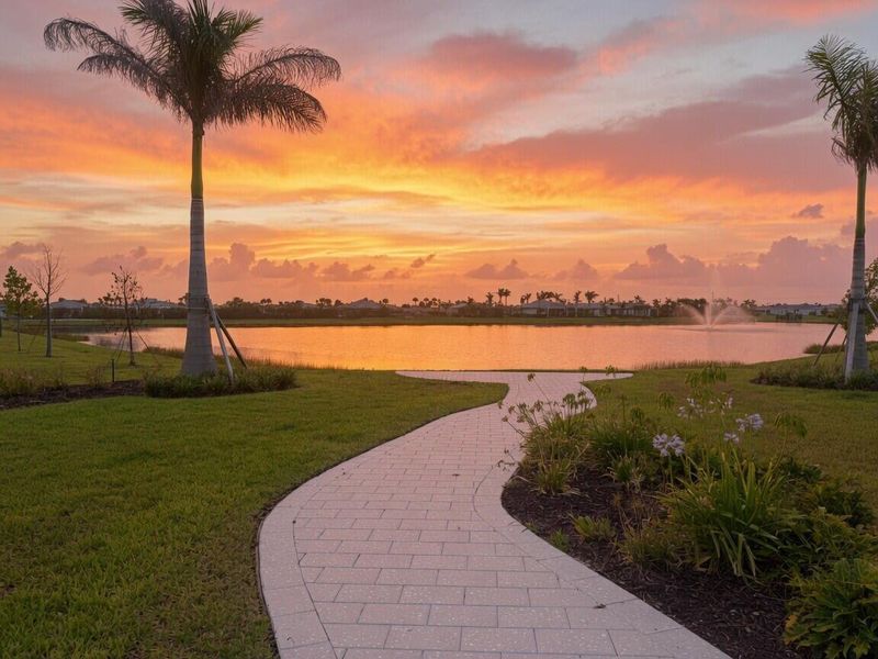 sunrise walking path